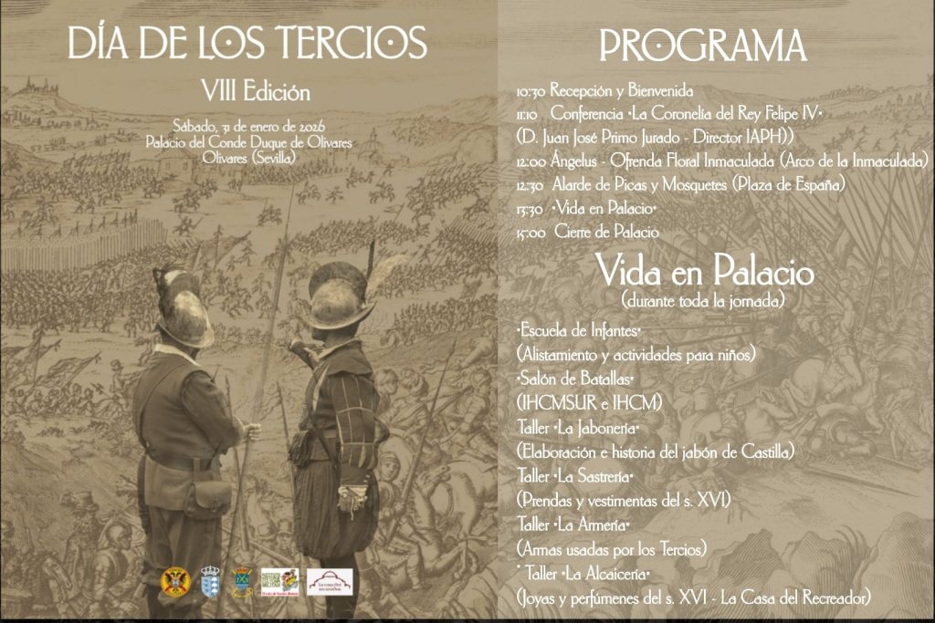 Programa del Día de los Tercios 2026 en Olivares Sevilla recreación histórica