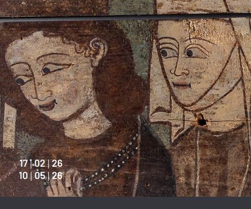 Cartel de la exposición Lo que la ciudad esconde en el Museo Arqueológico Nacional sobre la corte medieval de Toledo (2026)