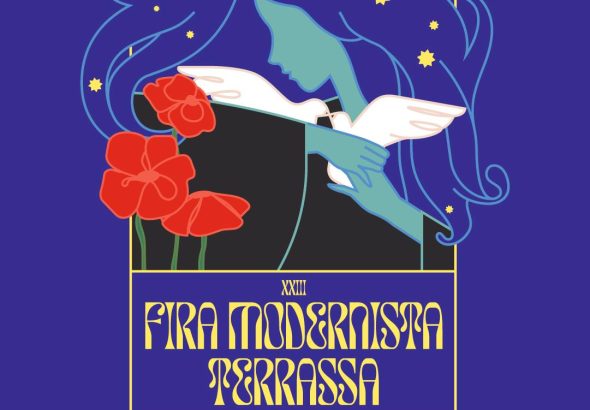 Cartel de la Feria Modernista de Terrassa 2026 con recreación histórica