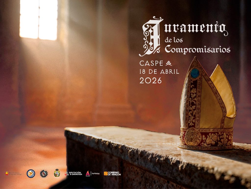 Cartel oficial de la recreación histórica del Juramento de los Compromisarios en Caspe 2026
