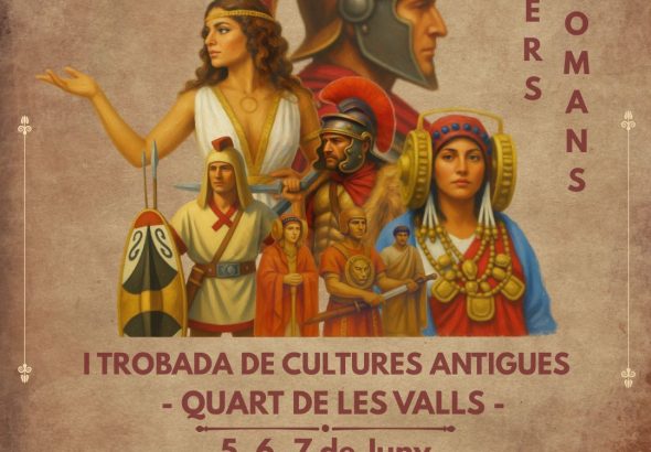 Cartel de la I Trobada de Cultures Antigues 2026 en Quart de les Valls Valencia