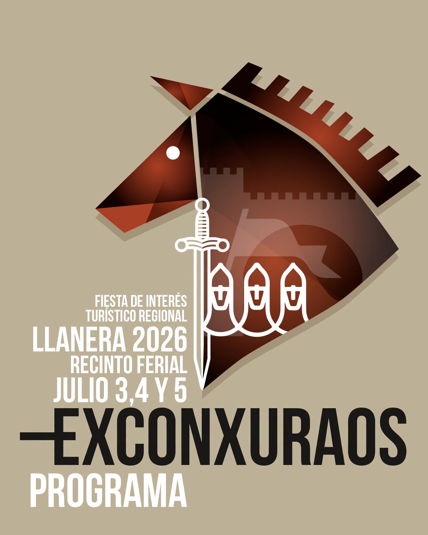 Cartel oficial de Exconxuraos 2026 en Llanera Asturias.