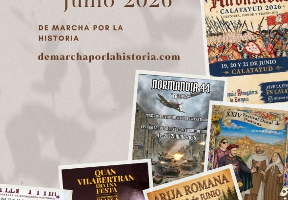 Recreaciones históricas en España durante junio de 2026 con eventos de época y actividades culturales