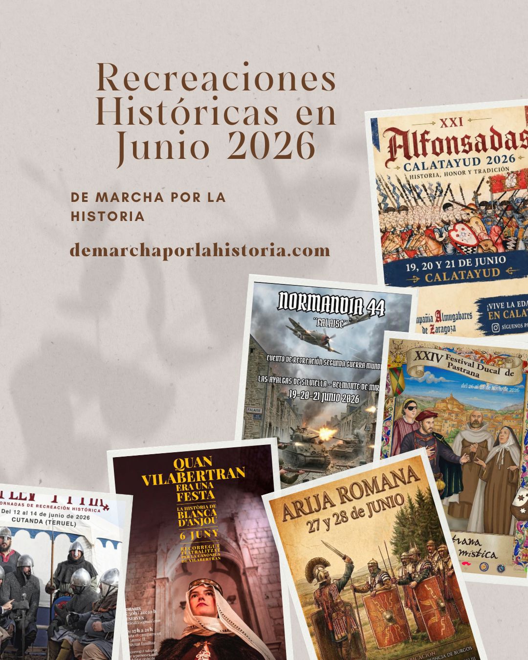 Recreaciones históricas en España durante junio de 2026 con eventos de época y actividades culturales