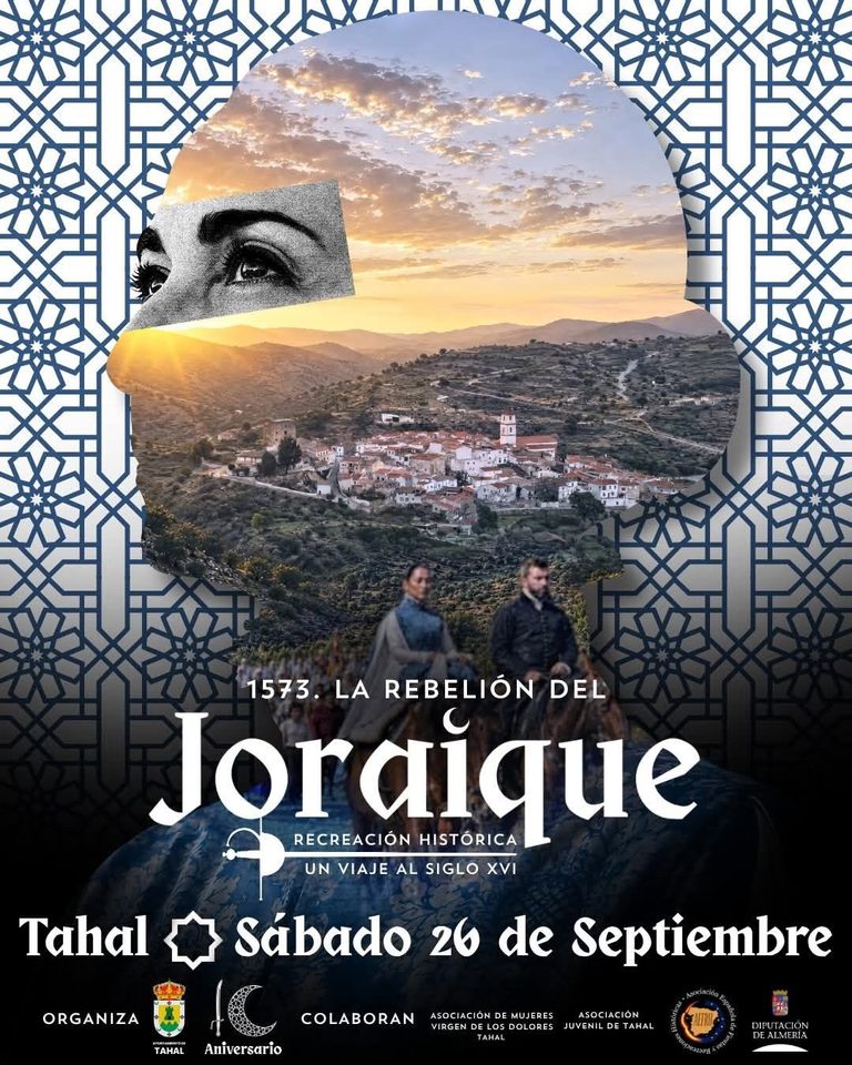 Cartel de La Rebelión del Joraique 2026 en Tahal por el X Aniversario de la recreación histórica del siglo XVI