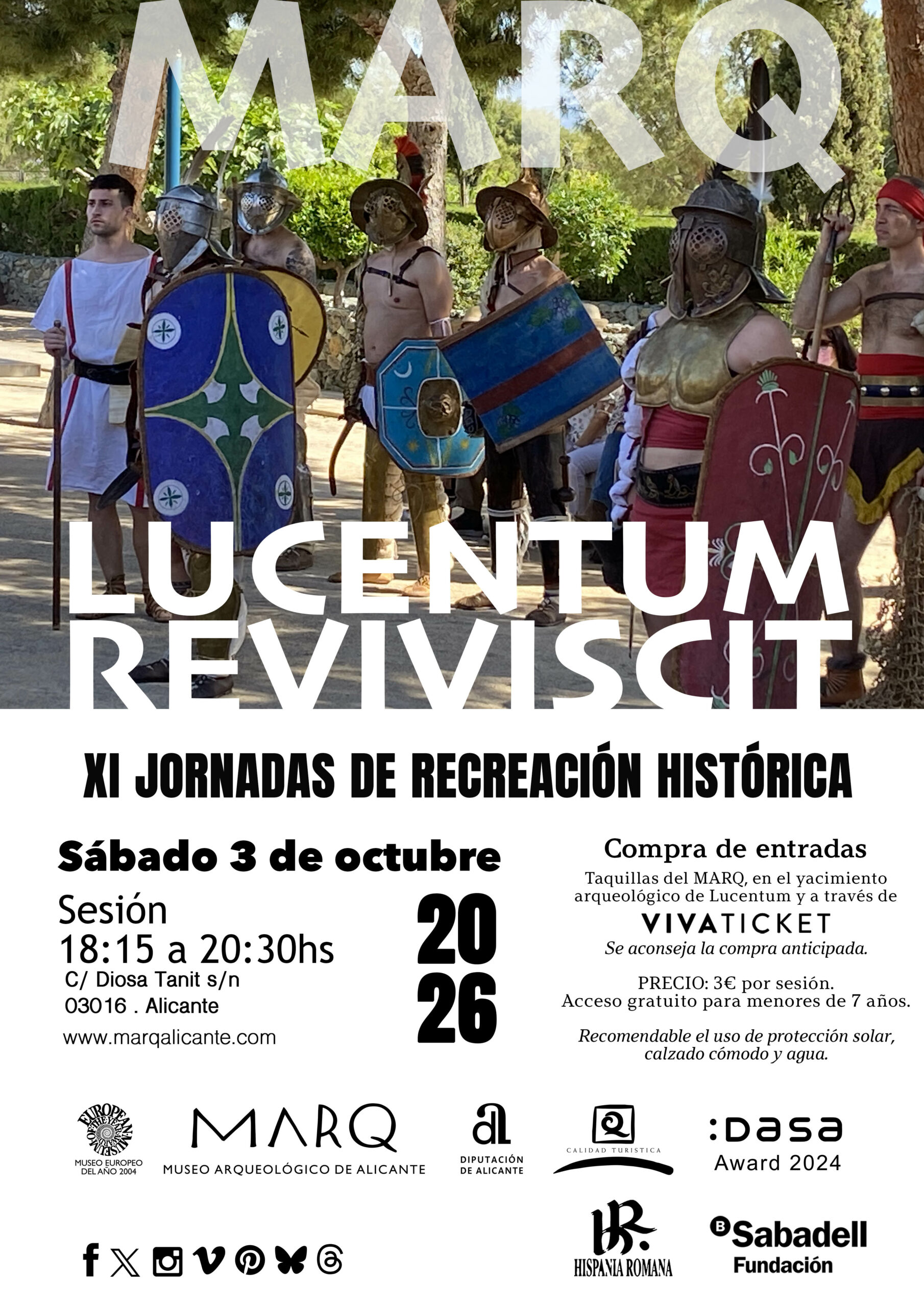 Lucentum Reviviscit 2026 en Alicante con recreadores romanos en el Tossal de Manises