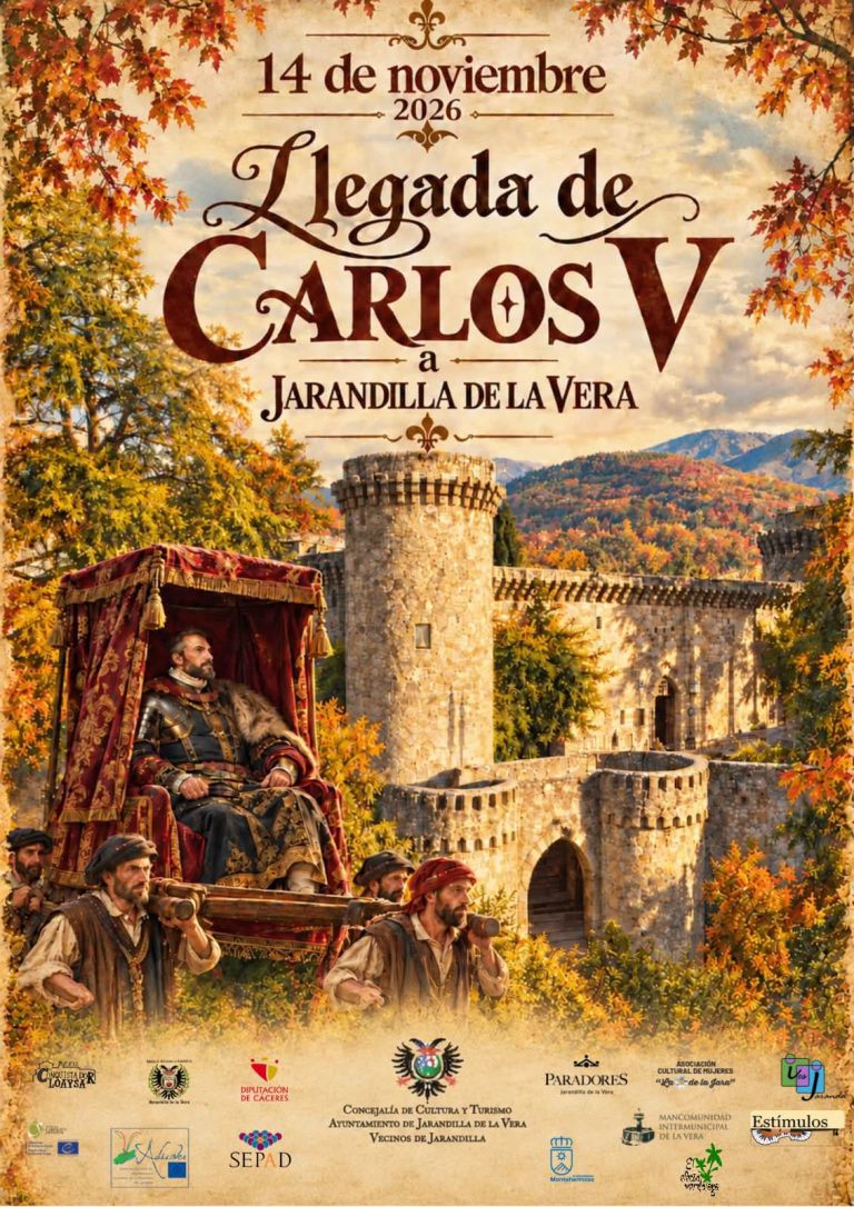Cartel de la Llegada de Carlos V a Jarandilla de la Vera el 14 de noviembre de 2026