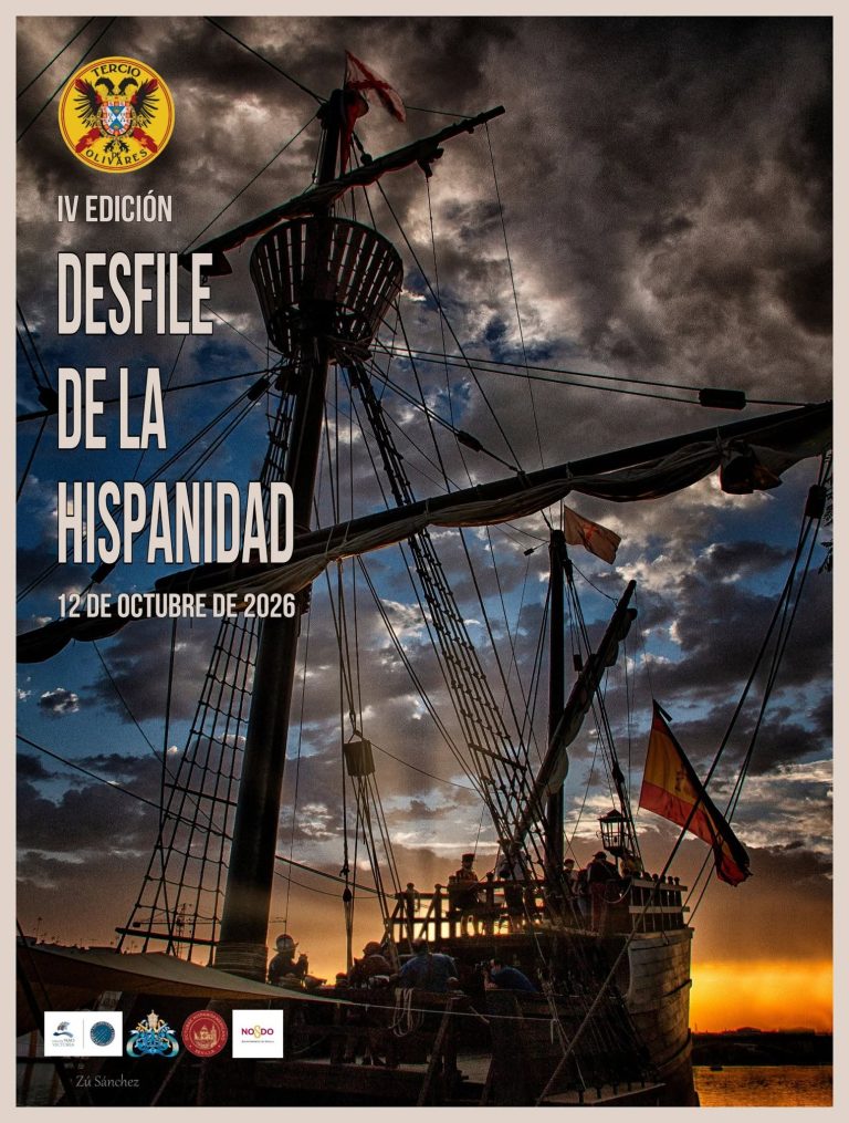 Desfile de la Hispanidad 2026 en Sevilla del Tercio de Olivares junto a la Nao Victoria