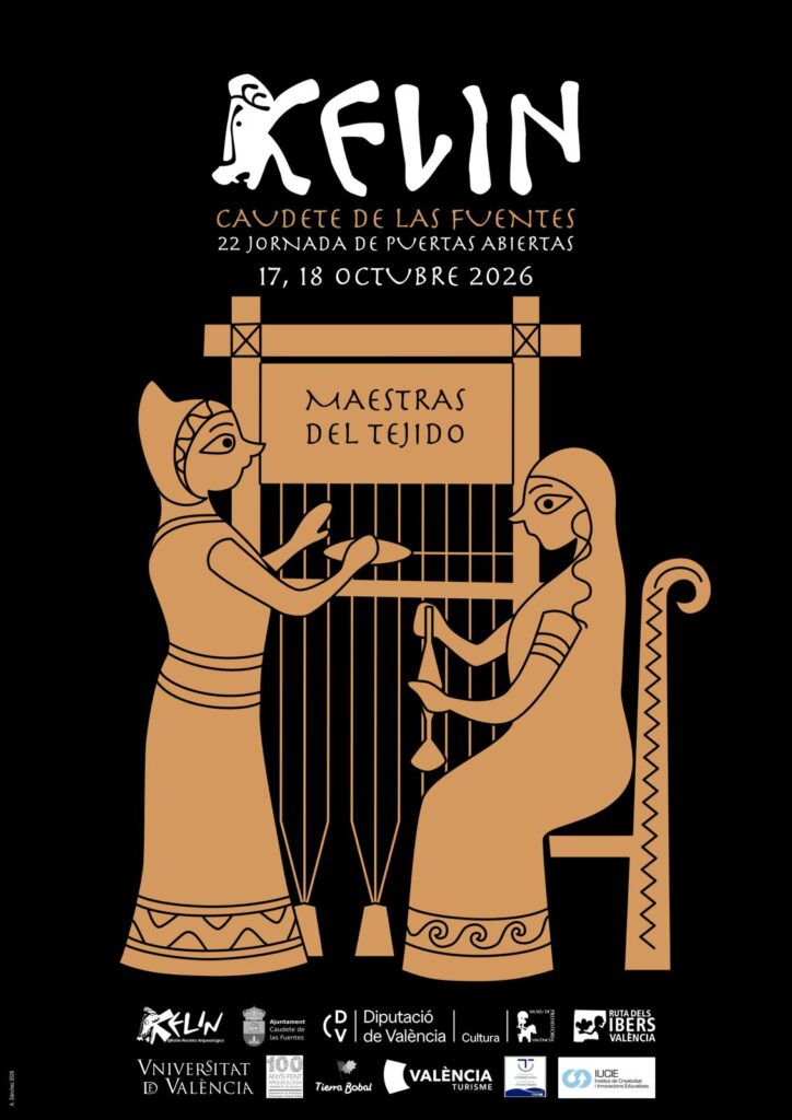 Cartel de las Jornadas de Puertas Abiertas de Kelin 2026 en Caudete de las Fuentes.