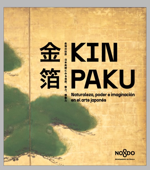 Exposición KINPAKU de arte japonés con biombos y abanicos de pan de oro en Sevilla