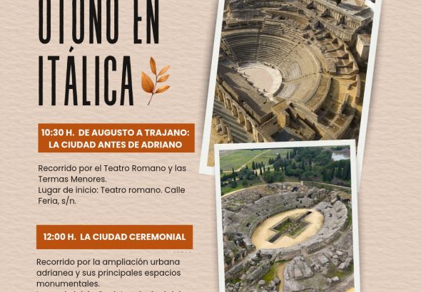 Otoño en Itálica 2026: visitas guiadas gratuitas por el Teatro Romano y la ciudad romana