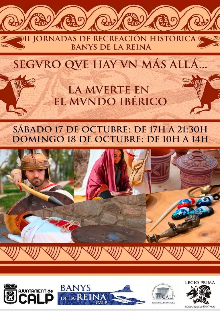 Recreación histórica del ritual funerario íbero en Els Banys de la Reina, Calp, octubre de 2026