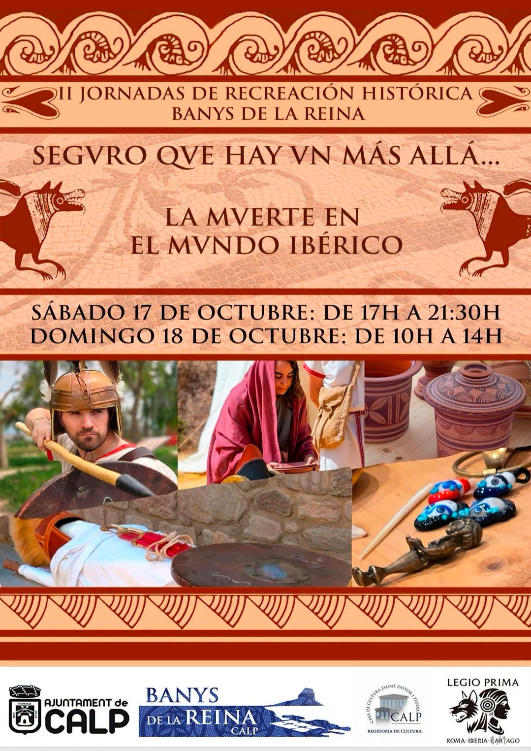 Recreación histórica del ritual funerario íbero en Els Banys de la Reina, Calp, octubre de 2026