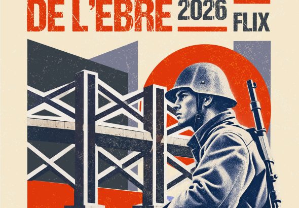 Cartel de la XII Recreación histórica del final de la Batalla del Ebro en Flix 2026