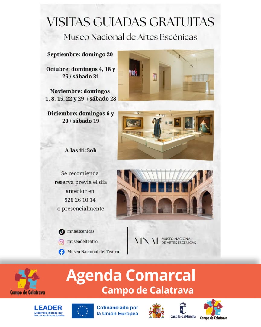 Visitas guiadas gratuitas Museo Nacional de Artes Escénicas de Almagro 2026
