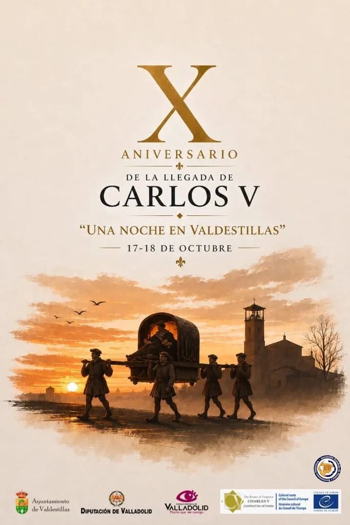 Recreación de la llegada de Carlos V a Valdestillas durante el X aniversario de Una Noche en Valdestillas 2026